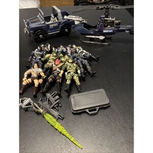 Lot Of Chap Mei Action Figures, Vehicles And Accessories